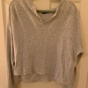 one size, brandy melville henley top!